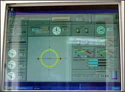 kontrola parametrów wiercenia na monitorze w sterówce